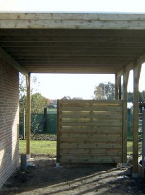 Houten carport